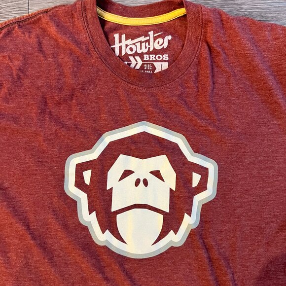 Howler Brothers "El Mono" T-shirt, maroon, Large - Picture 3 of 6